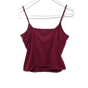 Great Northwest Stretch Knit Camisole Womens Size Large Red Adjustable Straps